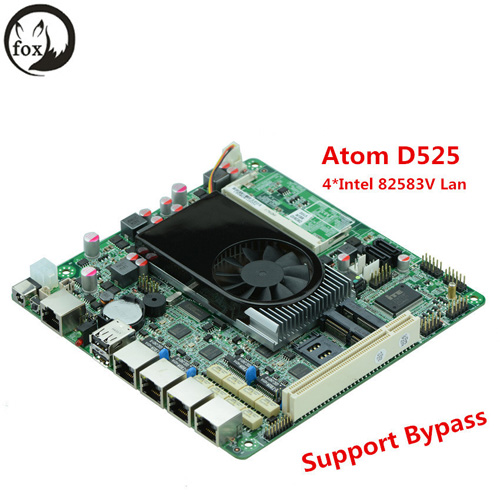 D525 4 Lan Firewall Motherboard